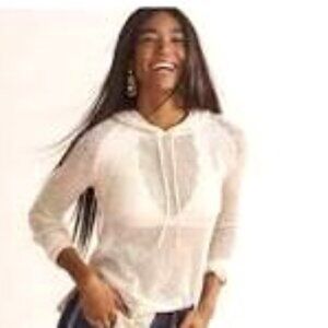 Cabi #845 Portside Mesh Hoodie sweater XS, NWOT